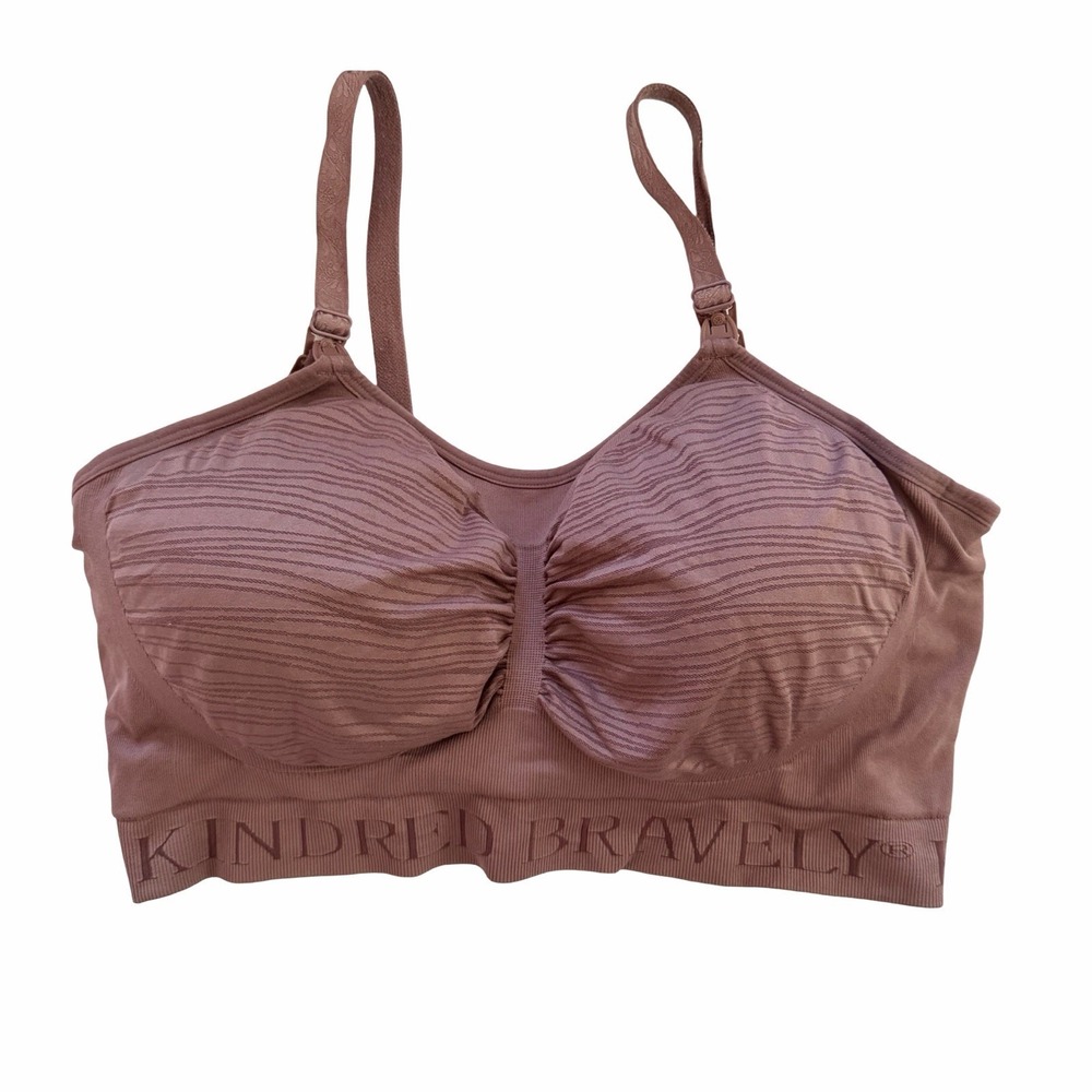 Kindred Bravely Sublime Hand Free Pumping Nursing Bra Size XXL Twilight Stretch